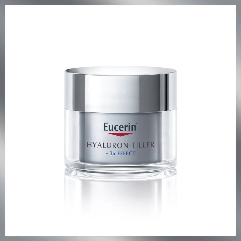 Crema Facial De Noche Anti-Edad Eucerin Hyaluron - Filler+ 3x Effect 50 Ml Unidad Femenino