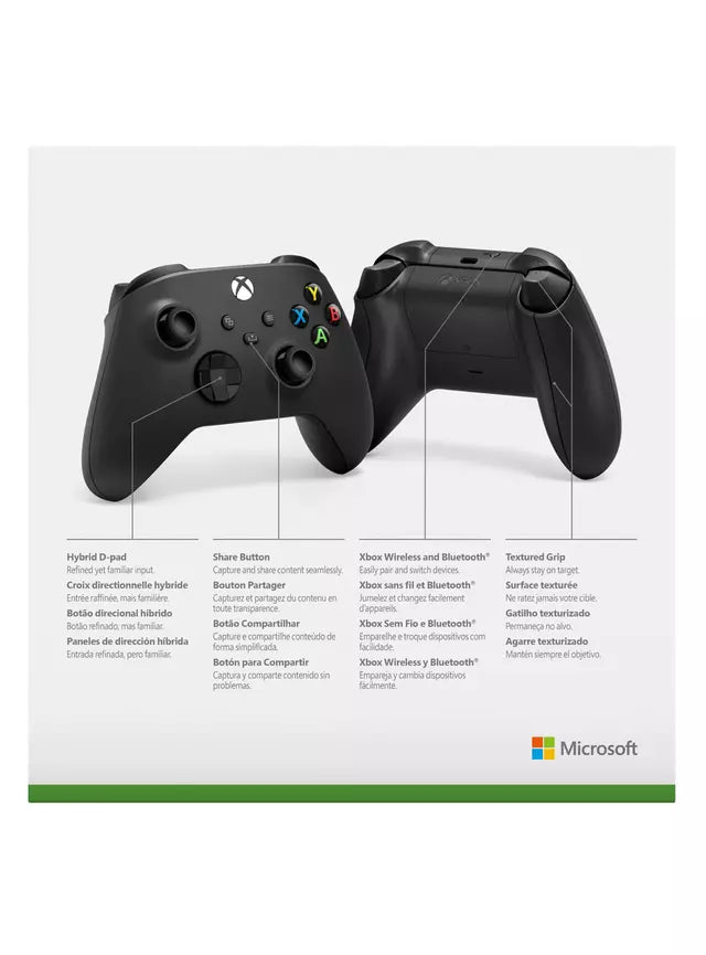Control Inalámbrico Xbox 1914 Carbon Black