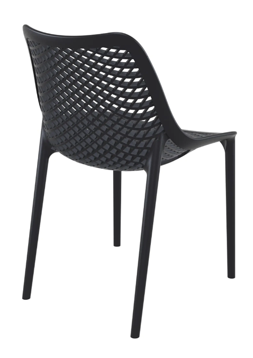 Silla de Restaurant o Terraza Exterior Air Berlín - Negra