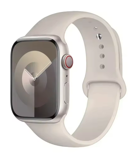 Correa Deportiva Cierre De Clip Watch Series 8 Beige Unisex