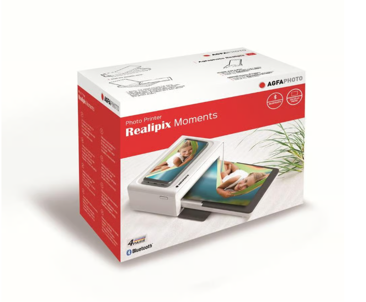 Impresora Agfa Photo Realipix Moments Bluetooth, Blanca