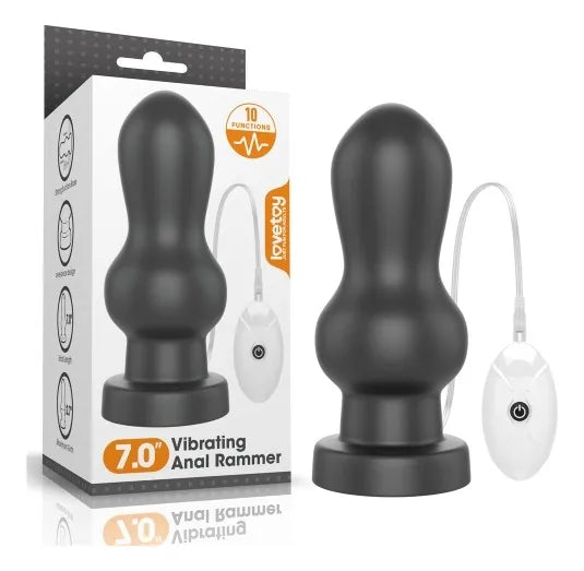Plug Anal Rammer Lovetoy Vibrating 7.0 Negro
