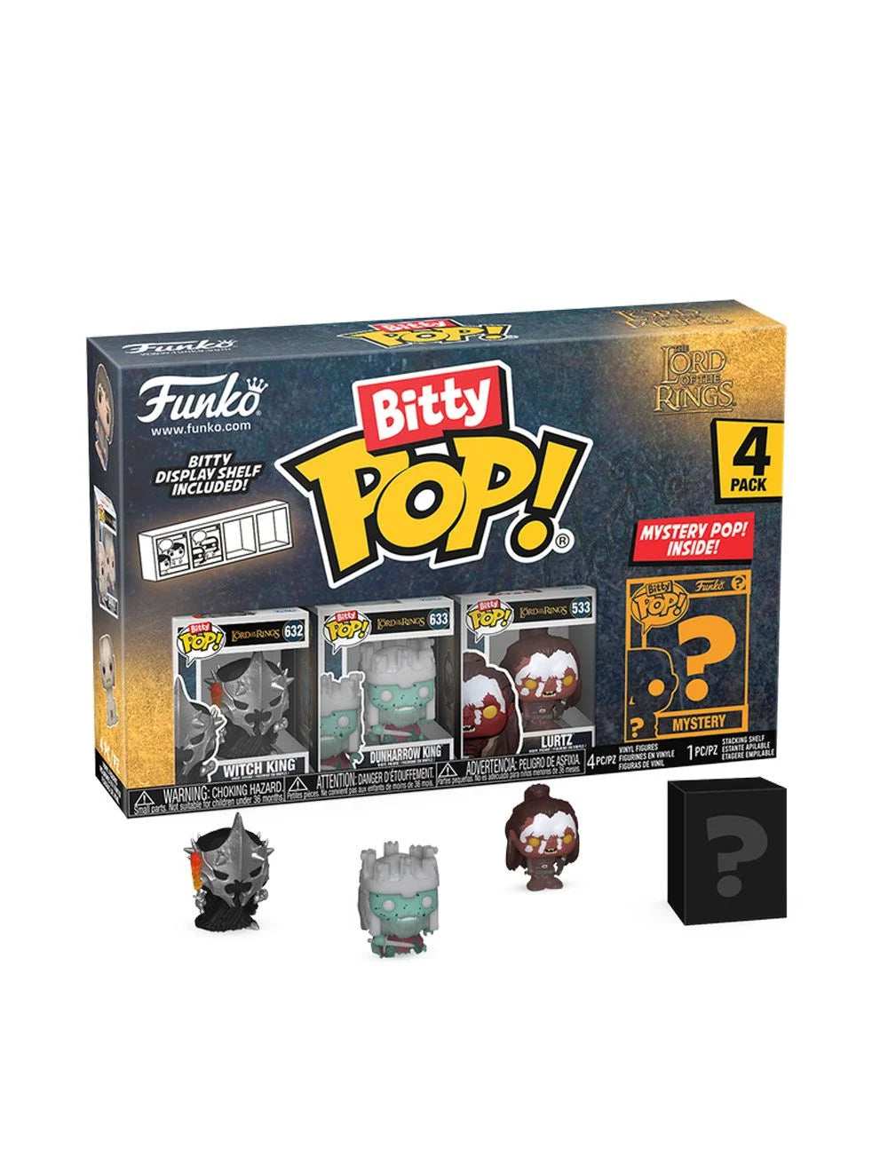 Pack De 4 Figuras De Coleccion Funko Pop Bitty Lord Of The Rings