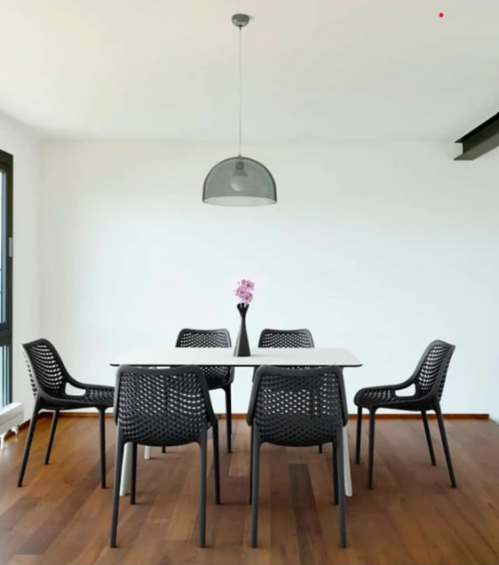 Silla de Restaurant o Terraza Exterior Air Berlín - Negra