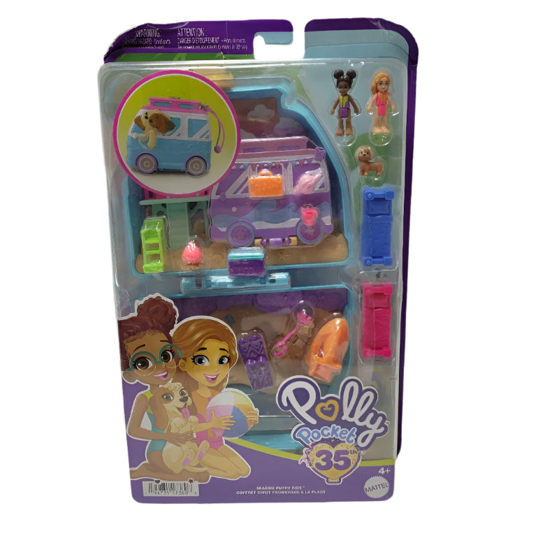 PLAYSET ESTUCHE PERRITO EN CARAVANA POLLY POCKET HRD36 NIÑA