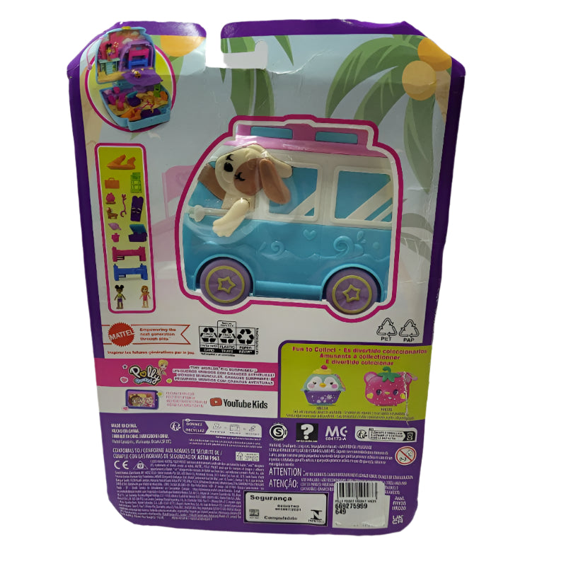 PLAYSET ESTUCHE PERRITO EN CARAVANA POLLY POCKET HRD36 NIÑA