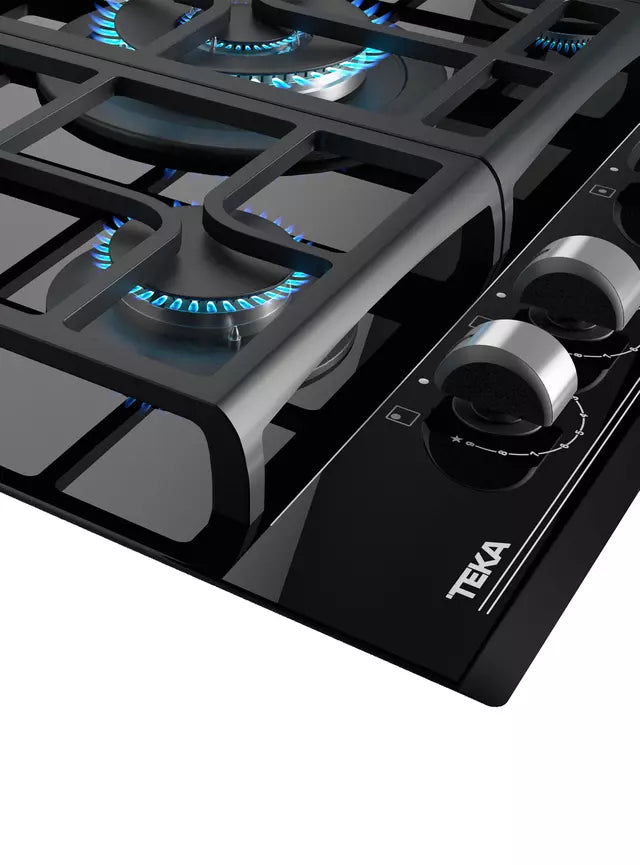 Cocina Encimera a Gas Teka GZC75330 XBB LB 5 Quemadores con Cristal Templado