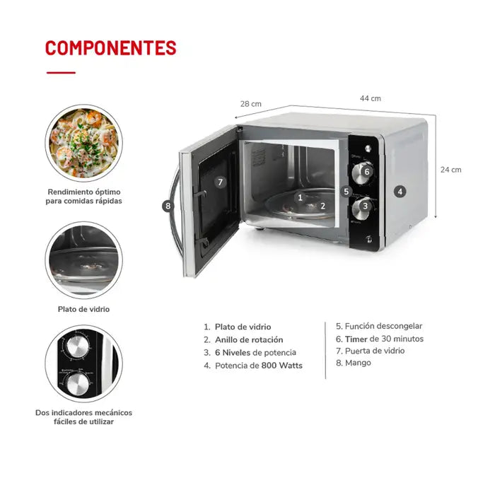 Microondas Thomas TH-20S01 20 Litros
