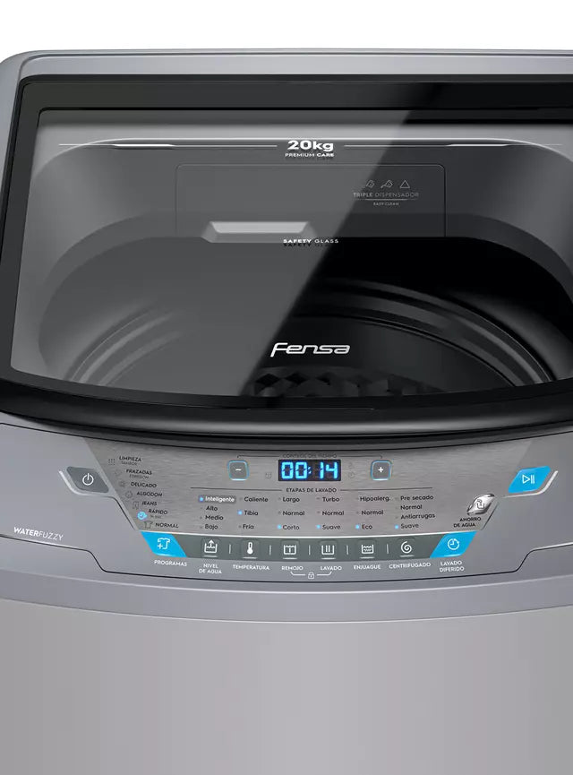 Lavadora Automática Fensa Premium Care 20 Sz Silver 20kg