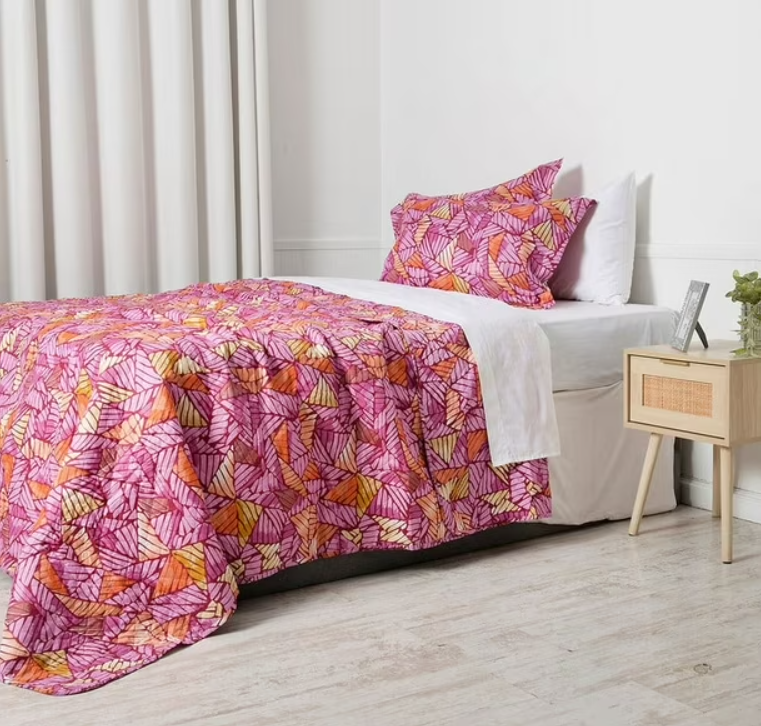 Cobertor De Cama Mashini Cordoba Morado 1.5 Plazas