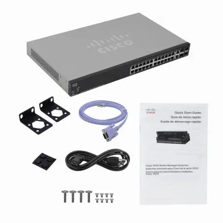 Switch 24 Puertos Cisco Series 350-28mpk9na Gris