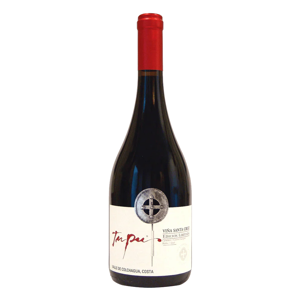 VINO TINTO SANTA CRUZ TUPU EDICION LIMITADA CABERNET SAUVIGNON - PETIT VERDOT VALLE DE COLCHAGUA 750 ML 2016