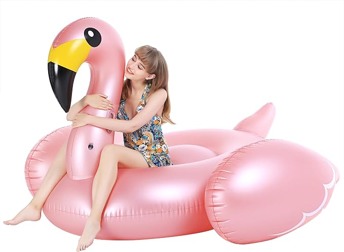 Flotador Inflable para Piscina Jasonwell JX-PF-FJFLG Flamingo Rosado