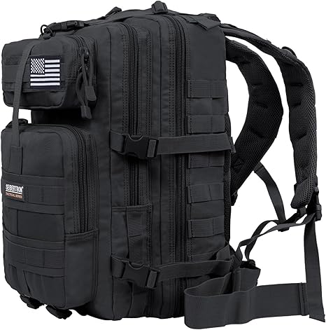 Mochila Para Motociclista O Para Uso En Deportes De Exteriores Seibertron Maque Negro 37 Litros