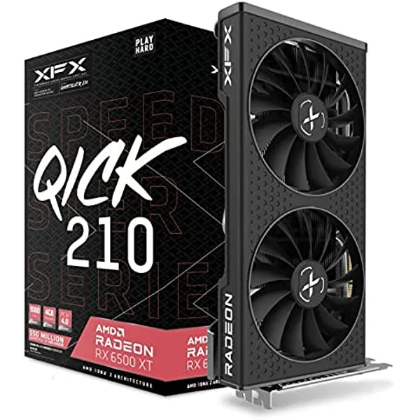Tarjeta Grafica Para Juegos Xfx Speedster Qick210 Radeon Rx 6500 xt Negro 4gb