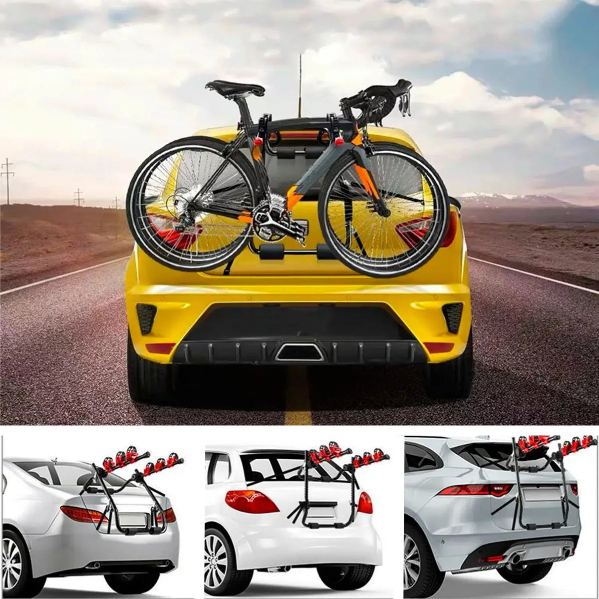 Soporte Porta 3 Bicicletas Mm Negro