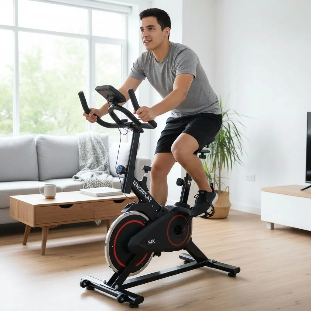 Bicicleta Estática Norplat S4K Spin Bike, Negro