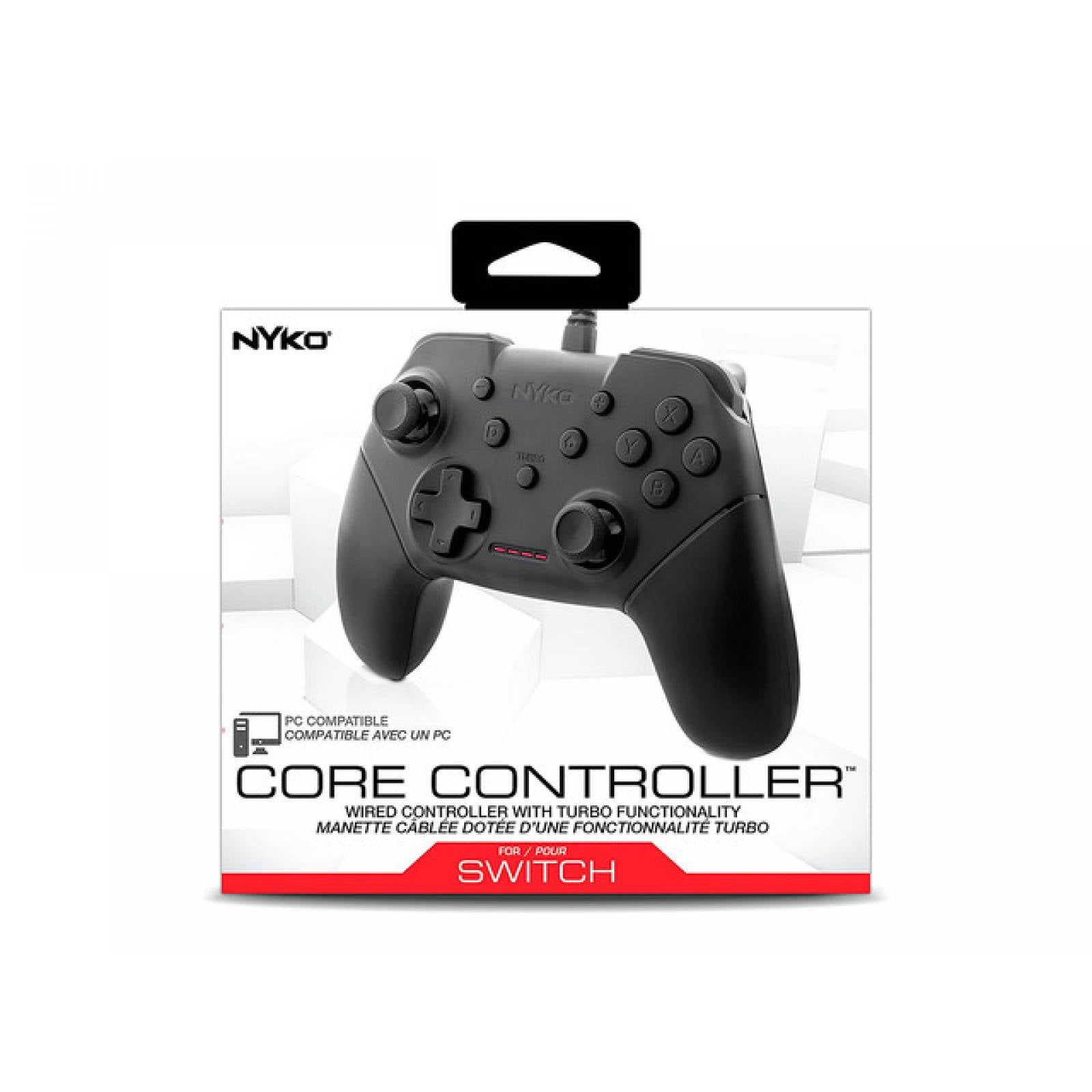 CORE CONTROLLER COMPATIBLE PC NYKO SWITCH CON CABLE NEGRO