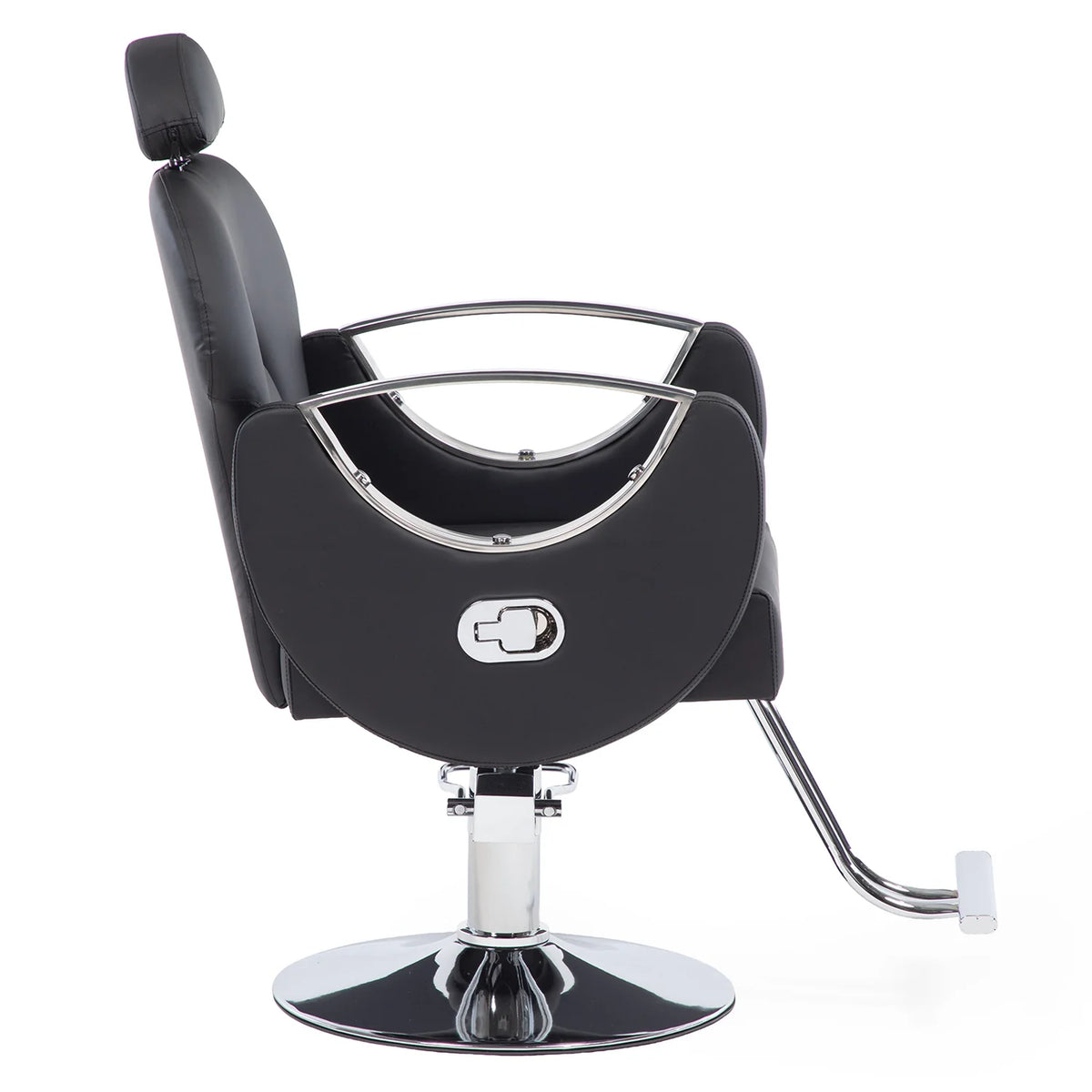 Silla de Peluquería Hidráulica Reclinable Imposalon Negra