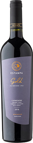 Vino estampa gold carmenere petit verdot 2016
