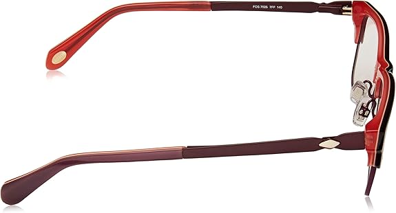 Armazón Oftálmico Lentes Fossil 7026 Rojo Femenino
