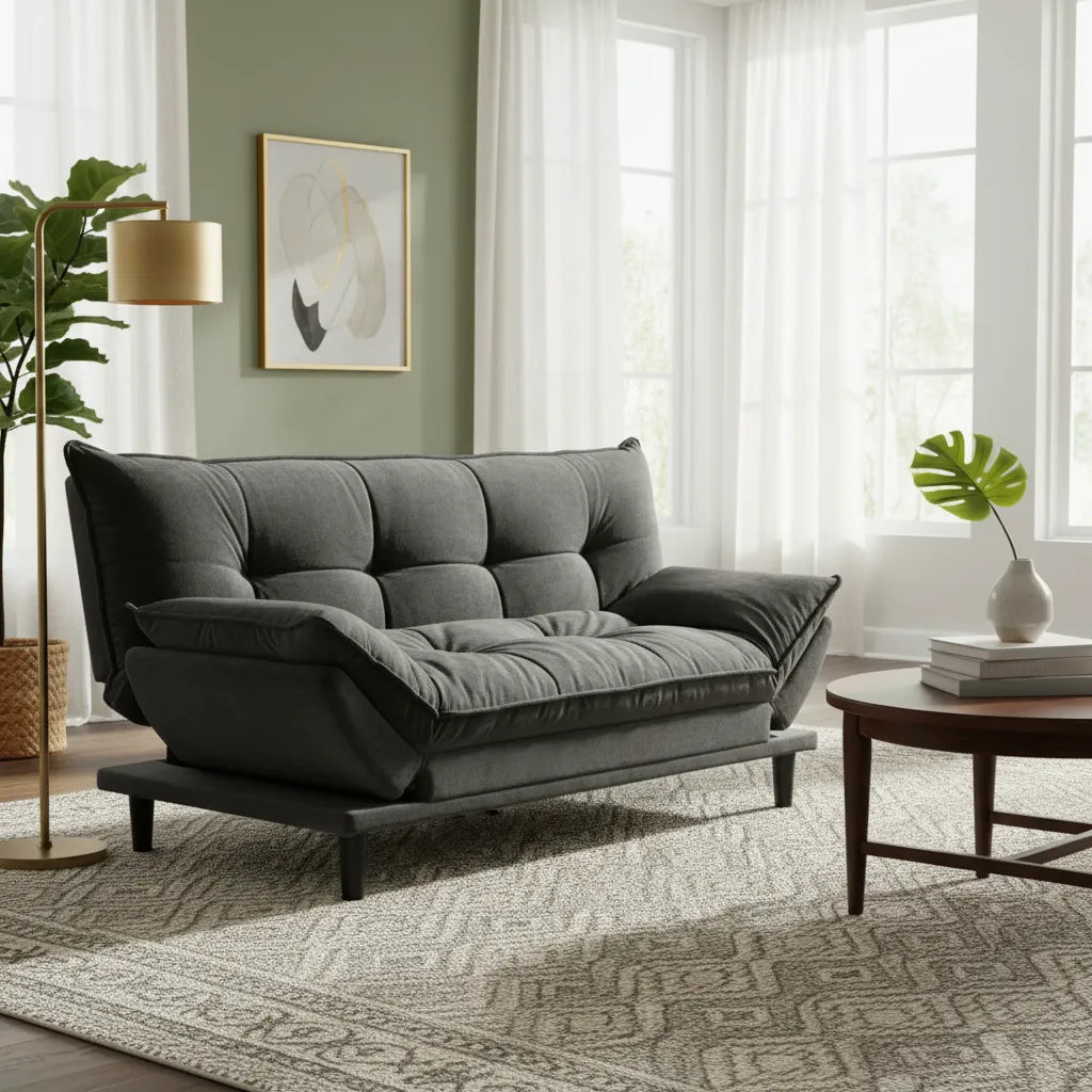 Futón Kiara Design Gris 187 x 115 x 91 cm