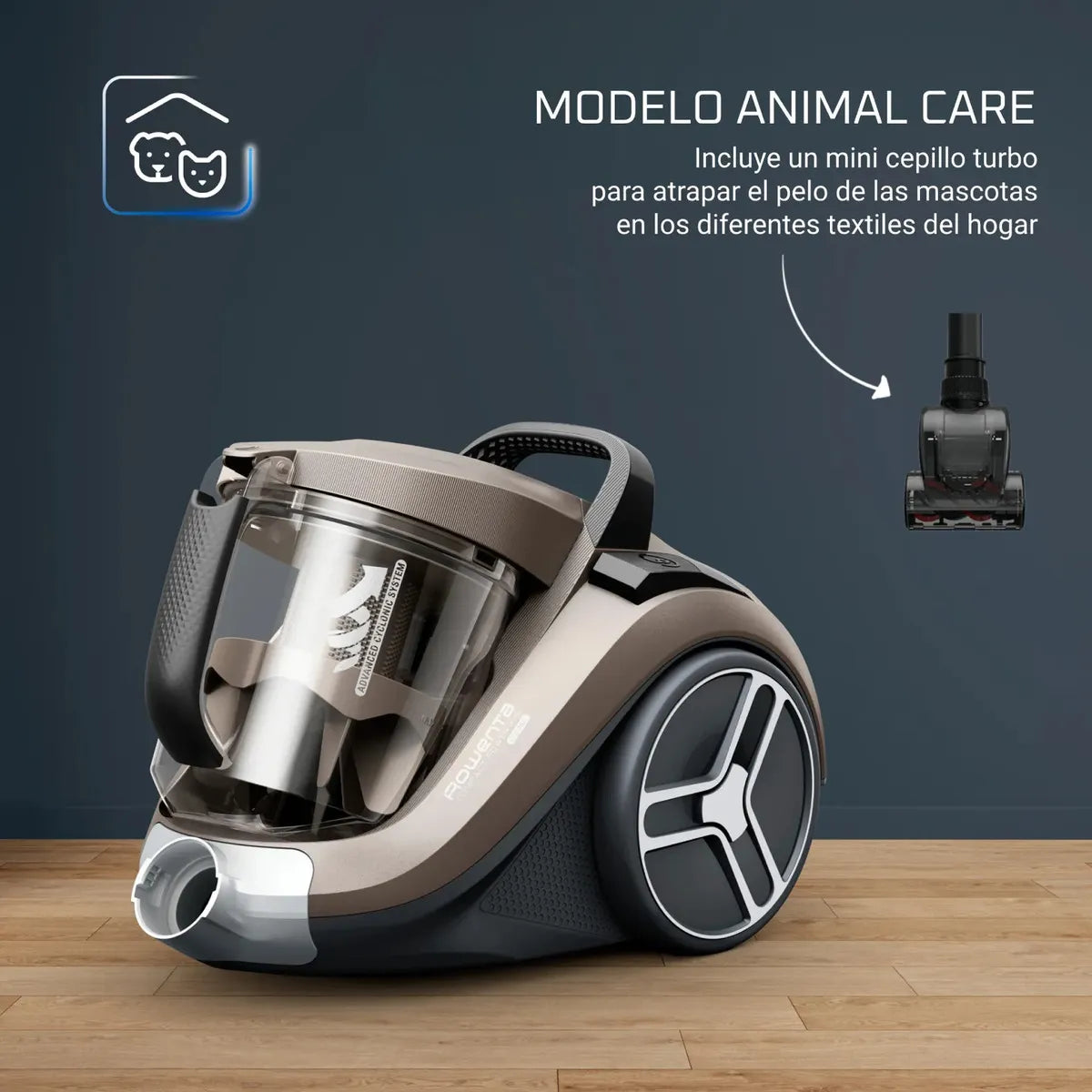 Aspiradora Rowenta Compact Power 900W Café XXL
