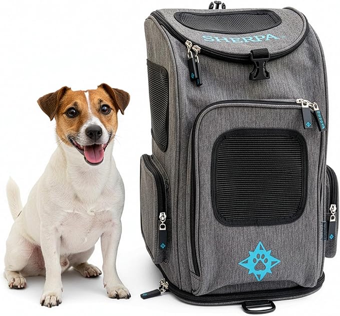 Mochila De Viaje Para Mascotas Sherpa 55528 / 2 En 1 Gray M