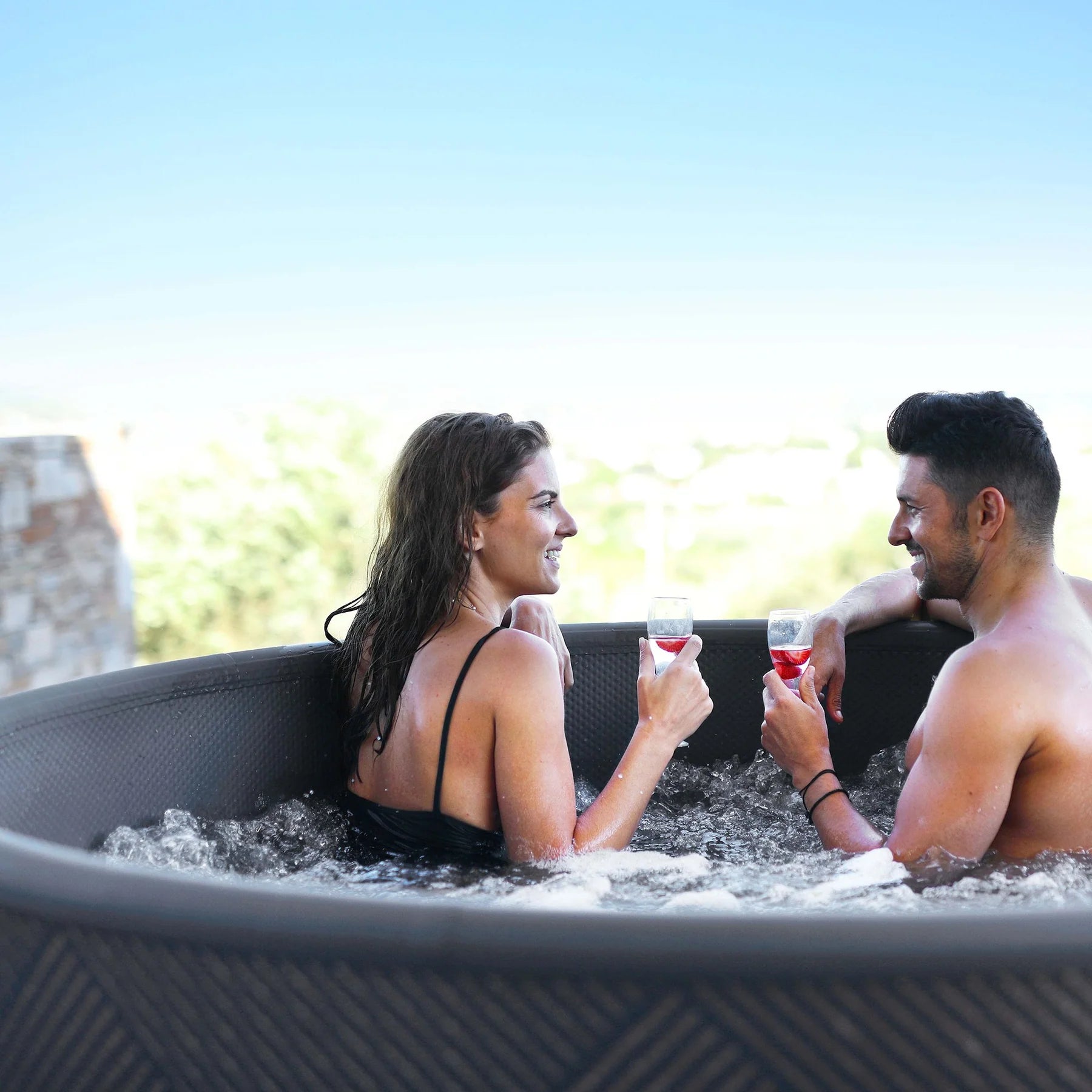 Hot Tub Spa Portátil MSPA MONO ECO 8 Frame WiFi F-MO082WE, Cafe