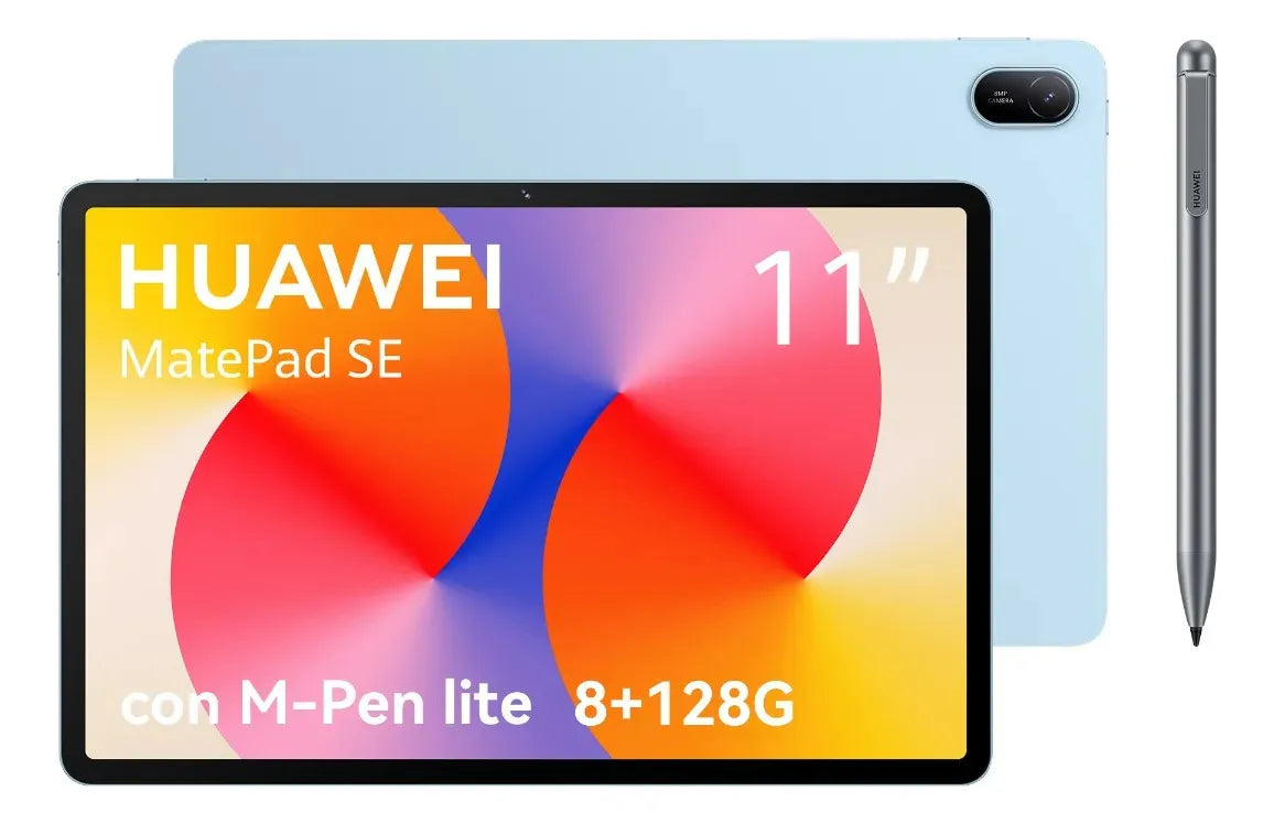 Tablet Huawei MatePad 11 AGS6-W09, 128GB ROM, 8GB RAM, Color Azul Cristalino, Incluye Lápiz