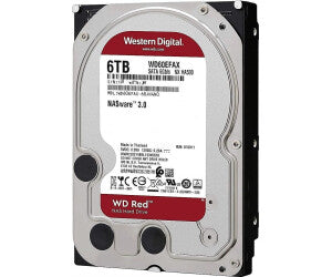 Disco Duro Interno 3.5 Western Digital Wd60Efax Red Nas Rpm Sata 6 Gb/S Smr 6 Tb Mb