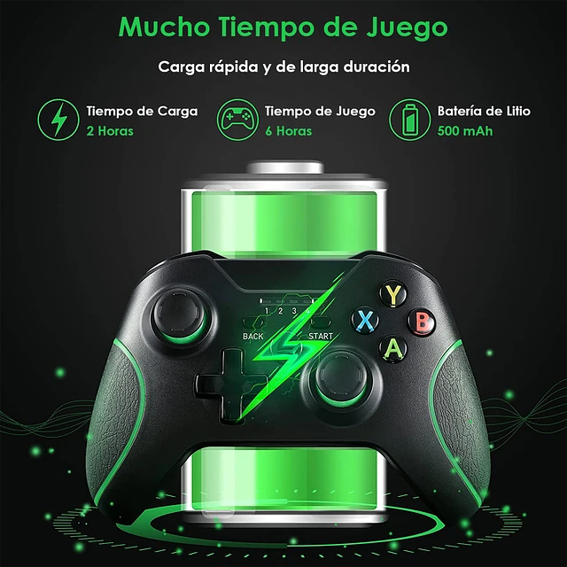 Control Joystick Generico Inalambrico Uh-808 Negro