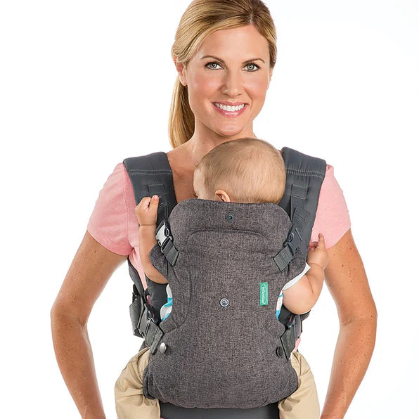 Porta Bebe Flip 4 In 1 Infantino Convertible Carrier Gray