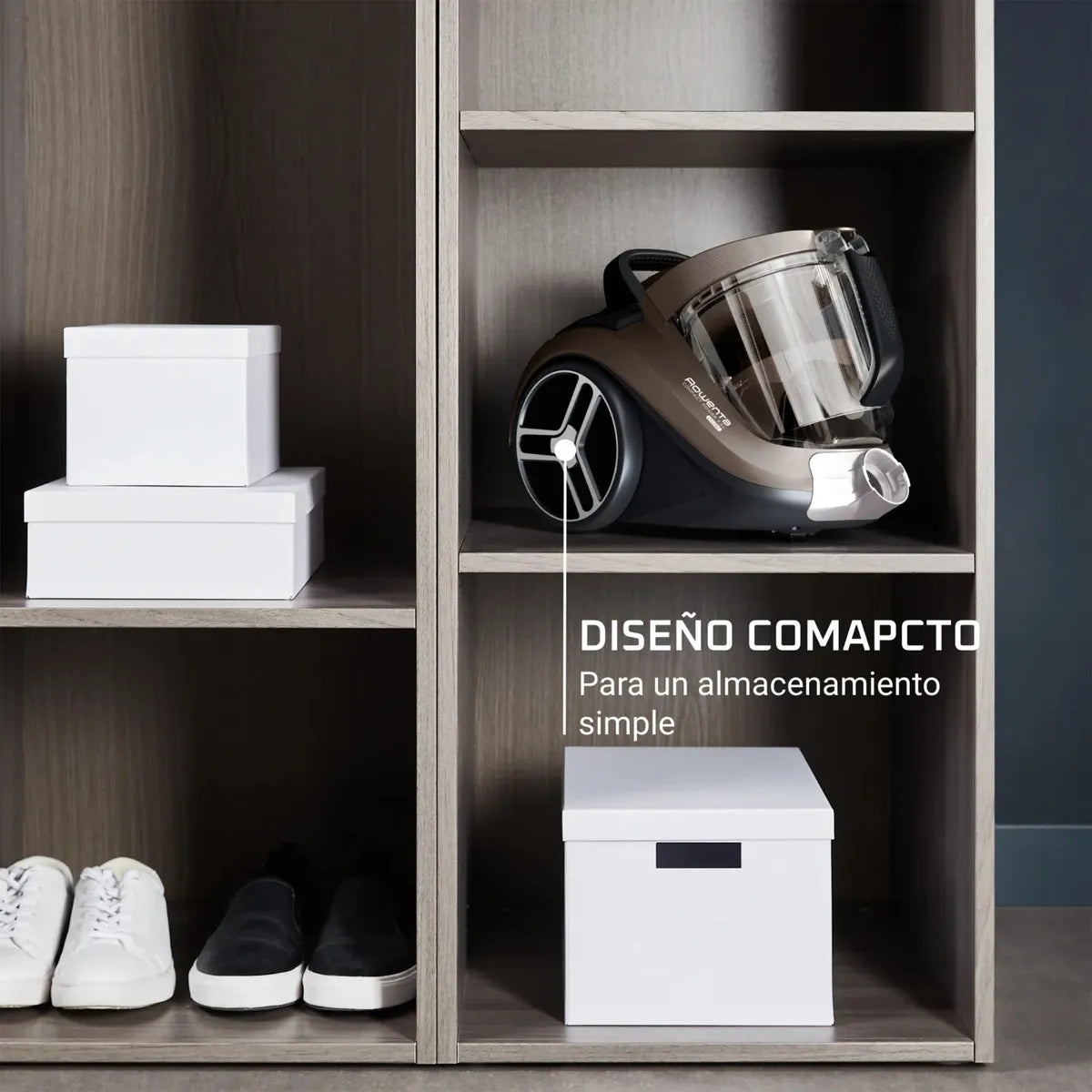 Aspiradora Rowenta Compact Power 900W Café XXL
