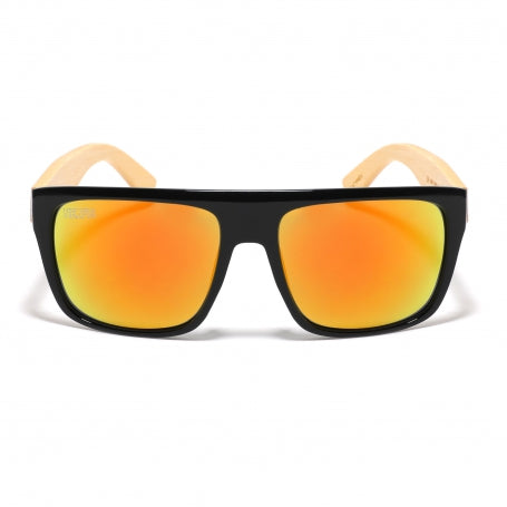 Lentes De Sol Madera Nerfis Native Bambu Iridium Amarillo /Negro