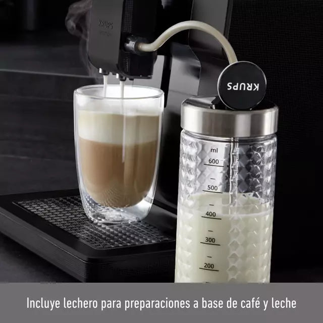 Cafetera Super automática Krups Intuition Preference + Lechero