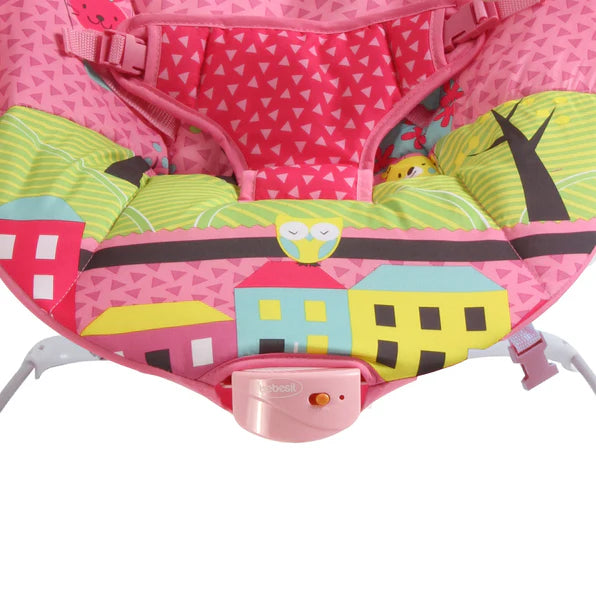 Silla Nido Vibrador Bouncer Bebesit 6787ro Rosado