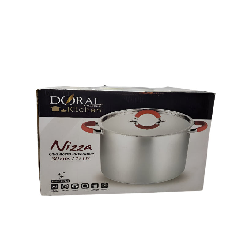 Olla Acero Inoxidable Doral Kitchen Nizza 30 Cm / 17 L