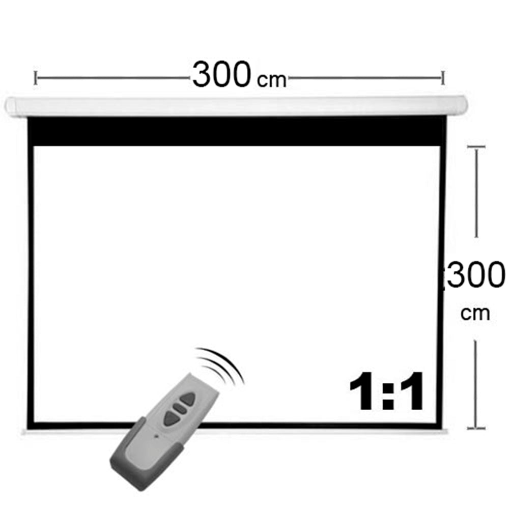 Telón Eléctrico con Control Remoto Evotech 300x300cm