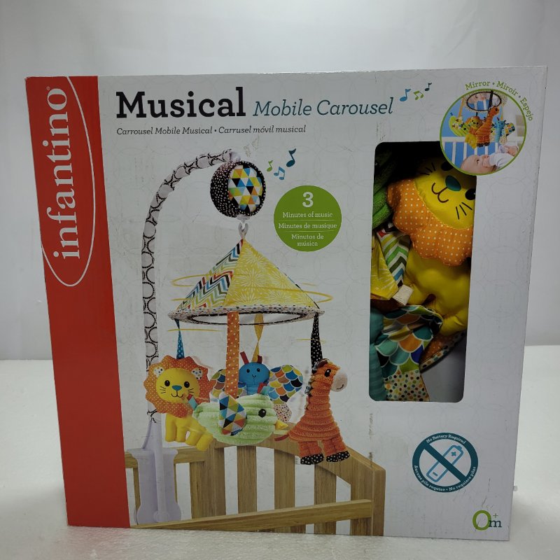 Carrusel Móvil Infantino Musical para Cuna 0+ Meses Unisex