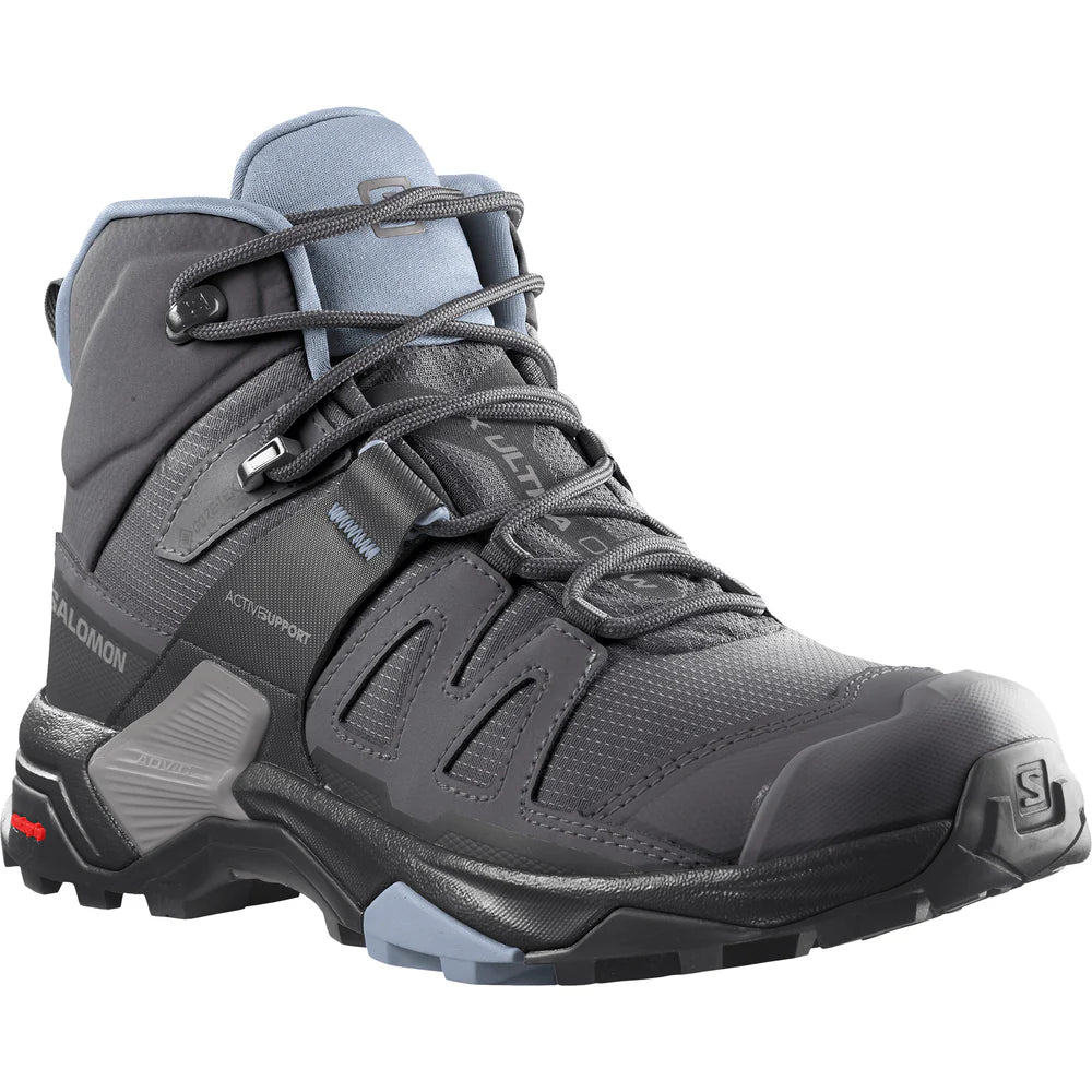 ZAPATILLAS SALOMON X ULTRA 4 MID GTX W GRIS 37 1/3 EUR FEMENINO