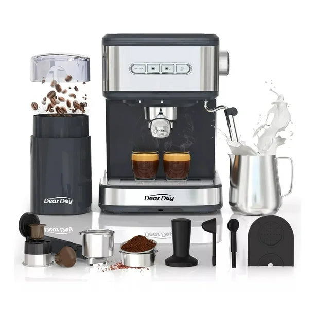 Cafetera con Molinillo Dear Day CL008D, Negro