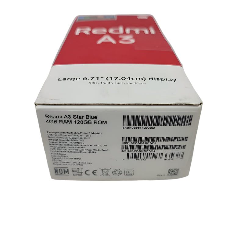 Celular Xiaomi Redmi A3 Star Blue 128gb