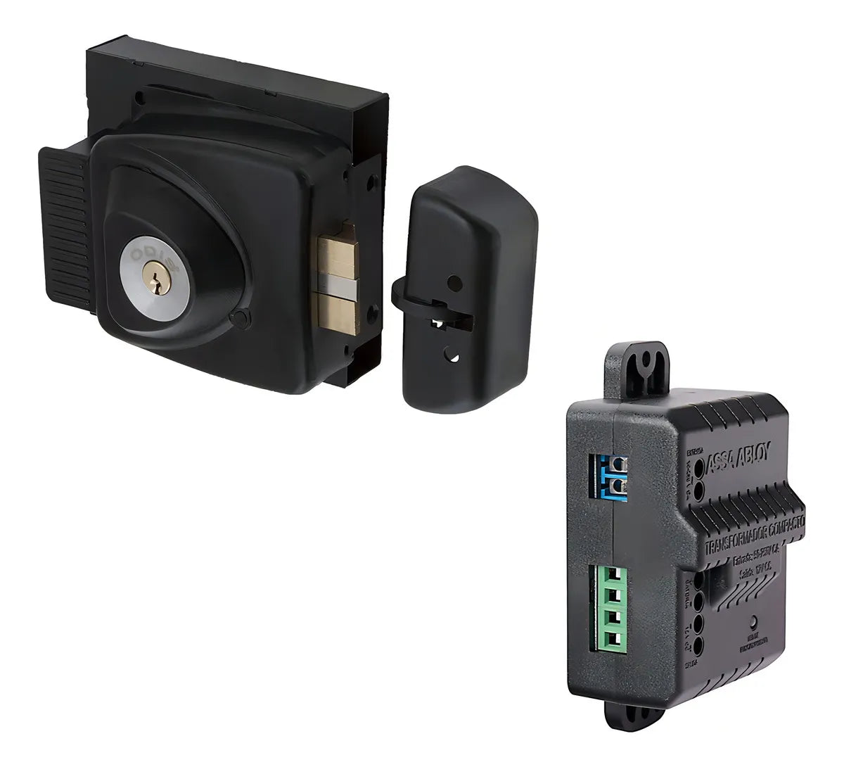 Cerradura Electrica+Transformador Odis Sobreponer 783 Negro