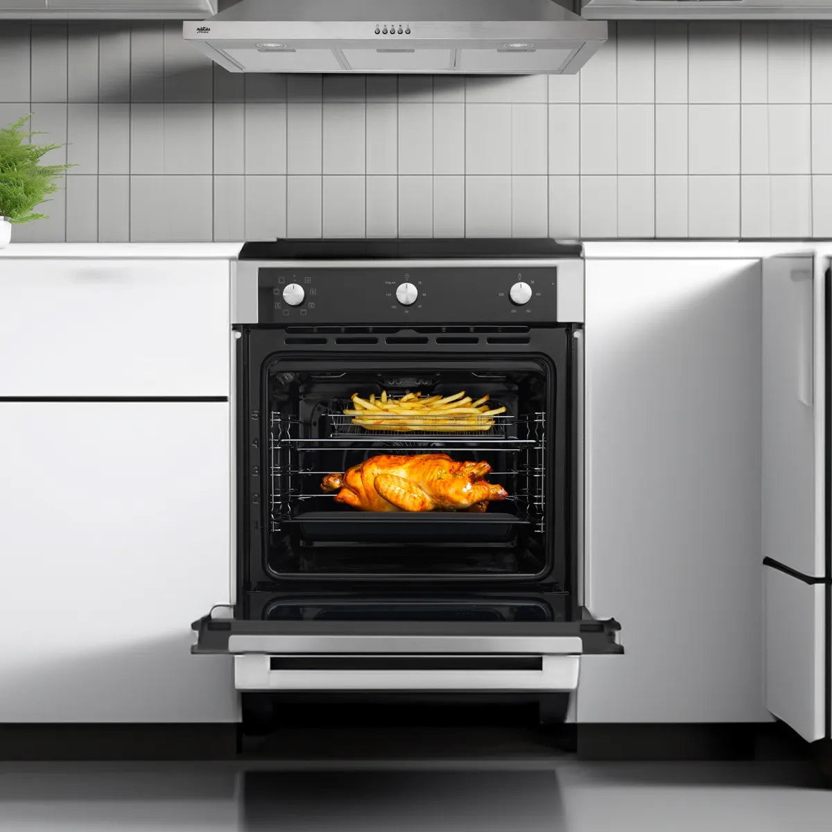 Horno Empotrable Maigas HE20M1 60 Litros Negro