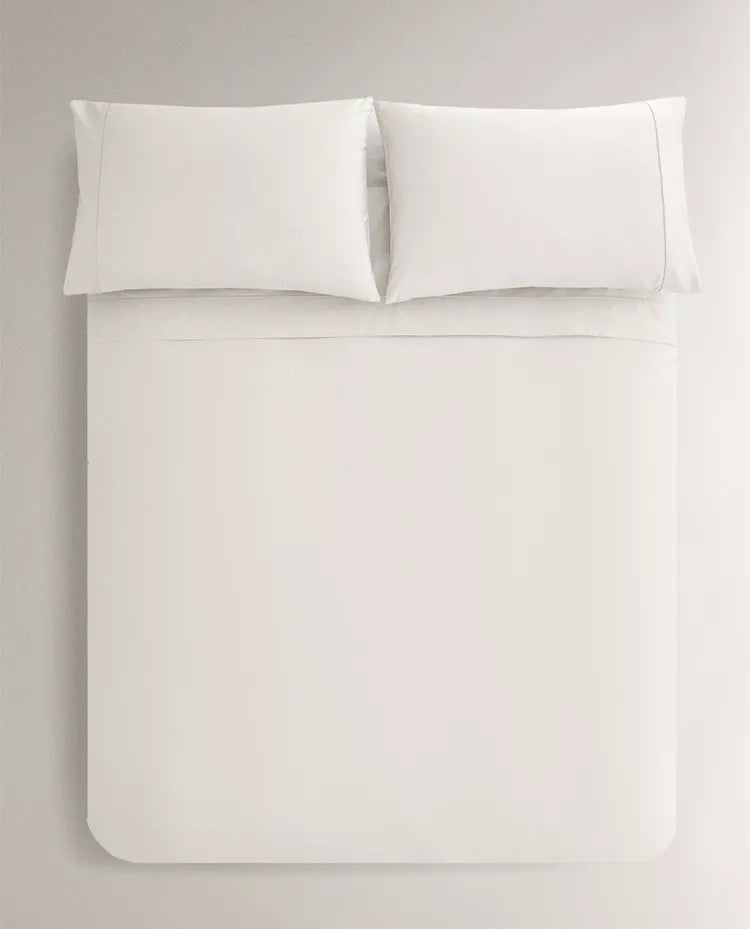 Sabanas Funda Nordica Zara Home 300 Hilos 260*240 Cm Blanco