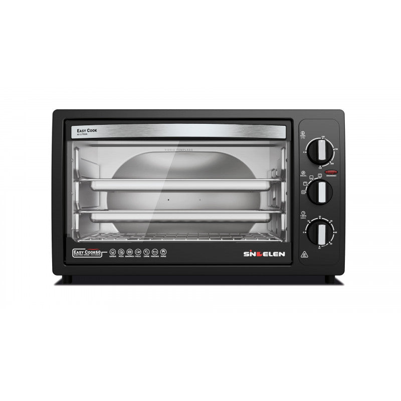 Horno Eléctrico Sindelen HE-600 NG Easycook 60N Negro 60 Litros/ 1850W