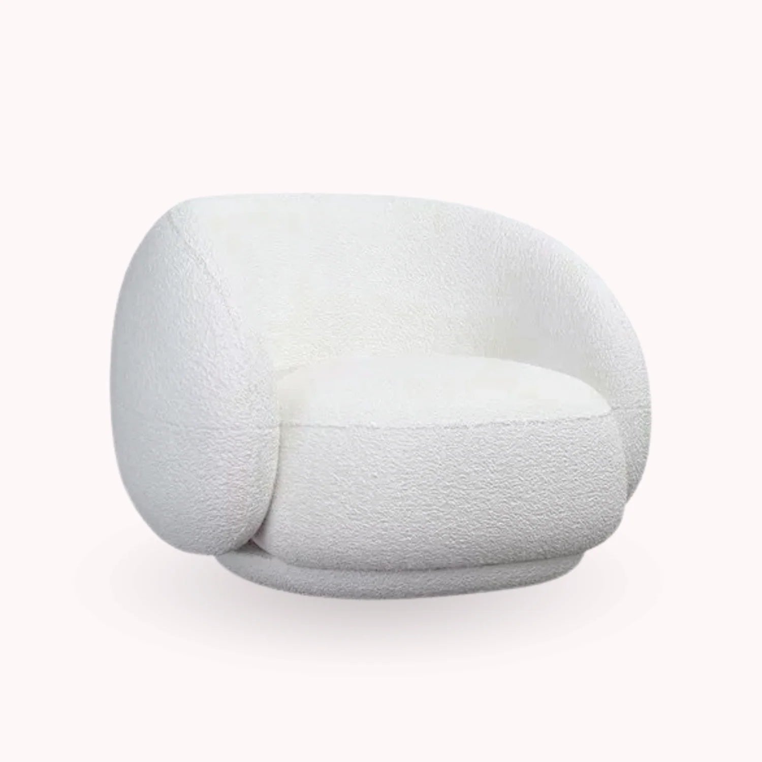 Sillón Individual Santu Home & Deco Nórdico Blanco