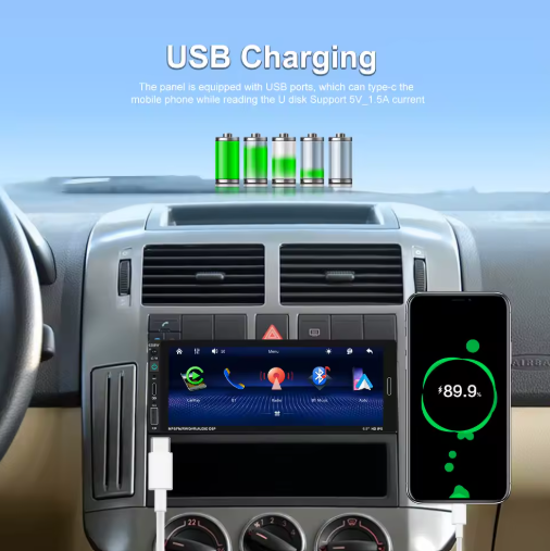 Reproductor Mp5 Con Pantalla Generico 6288w Negro 6.9 Pulg