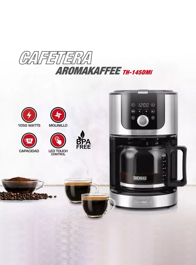 Cafetera de Filtro Thomas Aromakaffee TH-145DMI 1.2 Litros